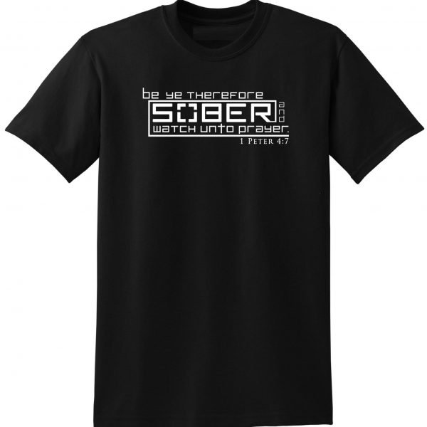 Christian Shirt SOBER KJV Prepper tactical edc