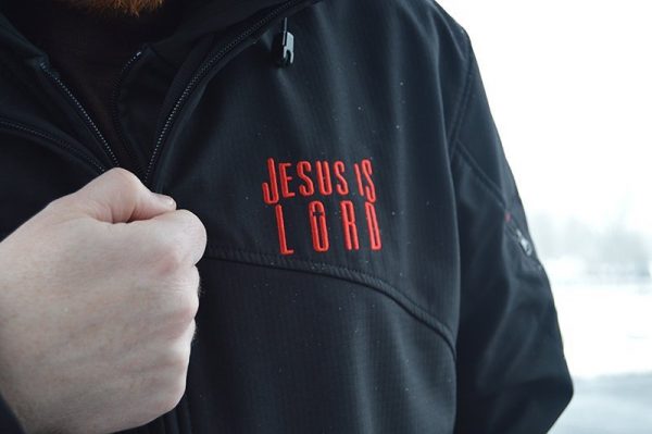 Christian store faith based business soft shell Adirondacks rain jacket