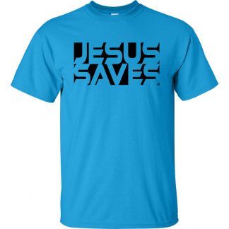 Jesus Saves Sport-Tek® Sleeve Stripe Hooded Sweatshirt - Vintage Heather