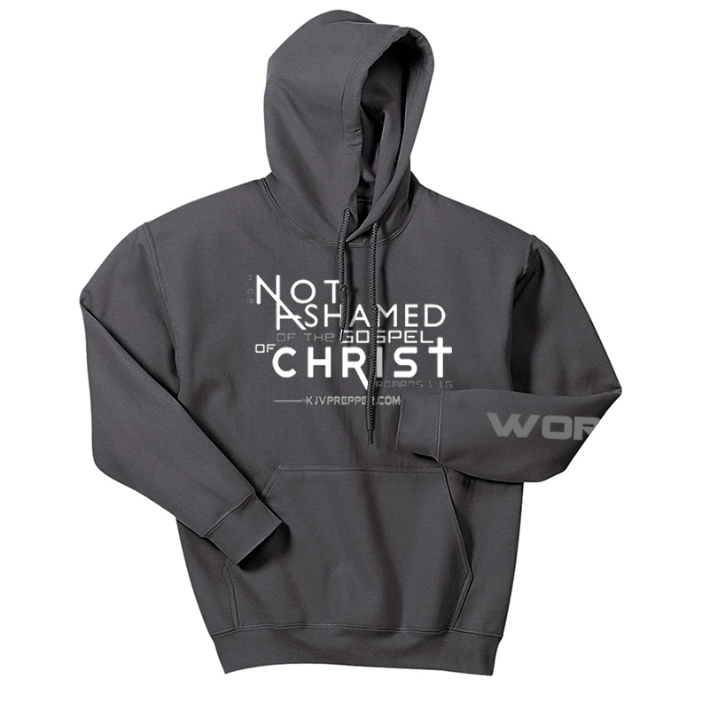 I Am Not Ashamed of the Gospel Romans 1:16 Hoodie - Charcoal